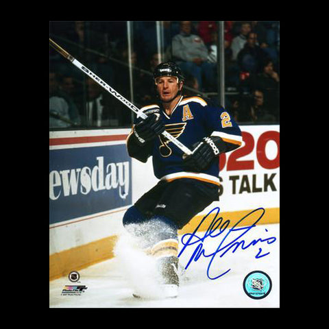 Al MacInnis St. Louis Blues Autographed Brakes 8x10 Photo