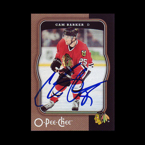 Cam Barker Chicago Blackhawks Autographed Card