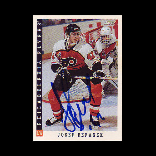 Josef Beranek Philadelphia Flyers Autographed Card