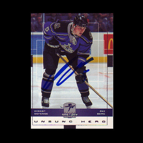 Aki Berg Los Angeles Kings Autographed Card