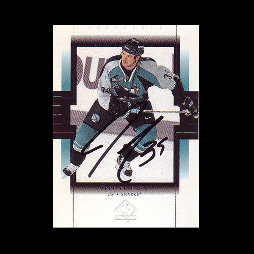 Jeff Friesen San Jose Sharks Autographed Card