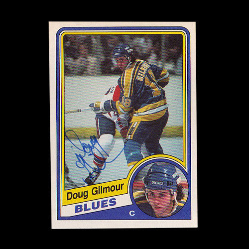 Doug Gilmour St Louis Blues Autographed Signed & Dated 1st NHL