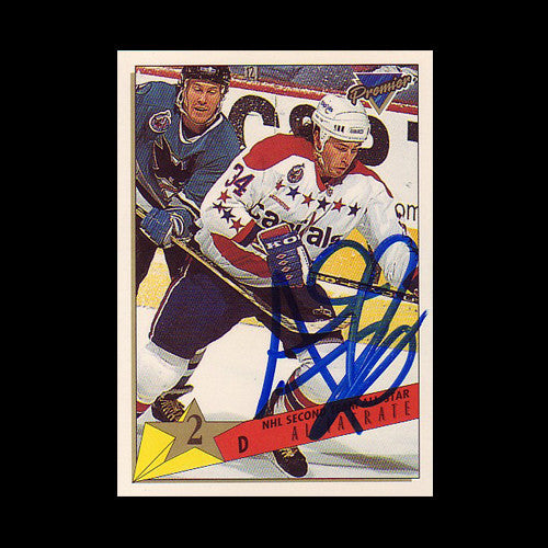 Al Iafrate Washington Capitals Autographed Card
