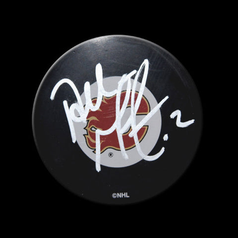 Al MacInnis Calgary Flames Autographed Puck