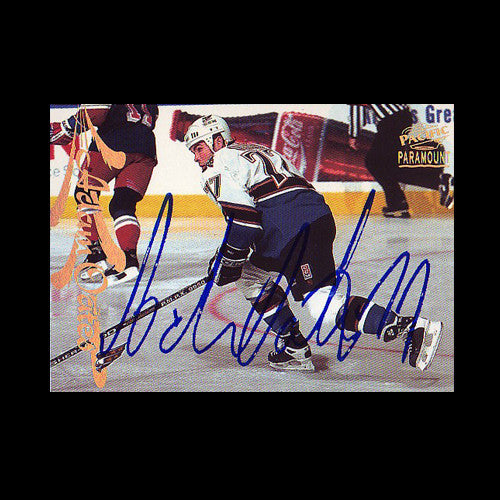 Adam Oates Washington Capitals Autographed Card
