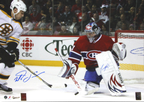 Carey Price Canadiens & Milan Lucic Bruins Dual Autographed 16x20 Photo