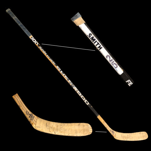 Geoff Smith Autographed Edmonton Oilers Game Used Sherwood Stick