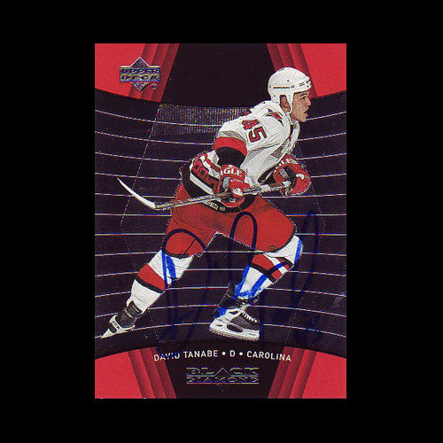 David Tanabe Carolina Hurricanes Autographed Card
