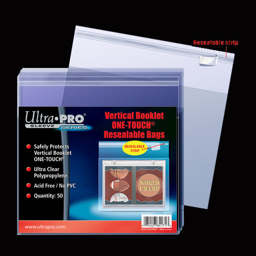 Vertical Booklet One Touch Resealable Bags