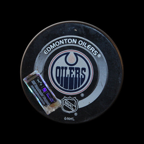 Edmonton Oilers vs Phoenix Coyotes Game Used Puck March 2, 2004