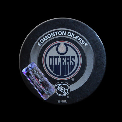 Edmonton Oilers vs Los Angeles Kings Game Used Puck March 26, 2004