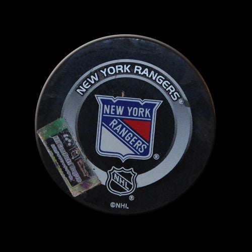 New York Rangers vs. Buffalo Sabres Game Used Puck January 30, 2004