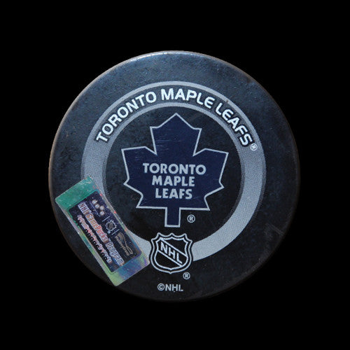 Toronto Maple Leafs vs Carolina Hurricanes Game Used Puck February 23, 2004