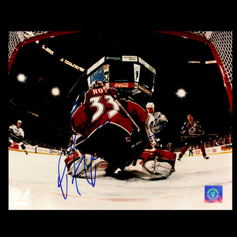 Patrick Roy Colorado Avalanche Autographed Netcam 8x10 Photo