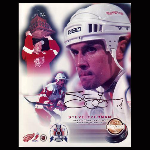 Steve Yzerman Detroit Red Wings Autographed Collage 8x10 Photo