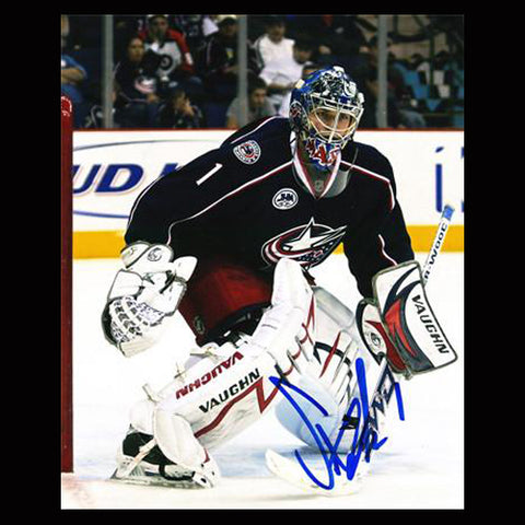 Steve Mason Columbus Blue Jackets Autographed Corner 8x10 Photo