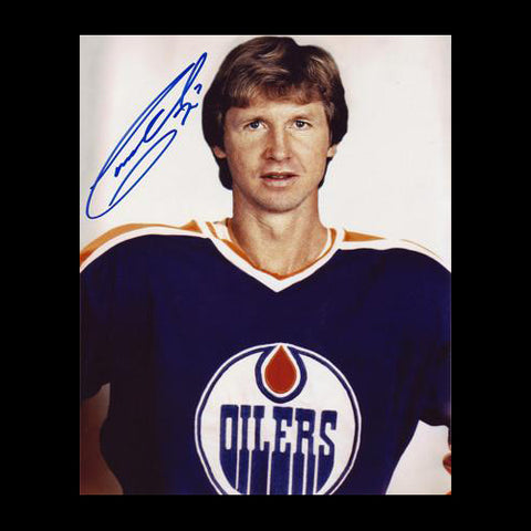 Garry Unger Edmonton Oilers Autographed Profile 8x10 Photo