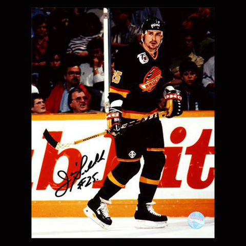 Jim Sandlak Vancouver Canucks Autographed Action 8x10 Photo