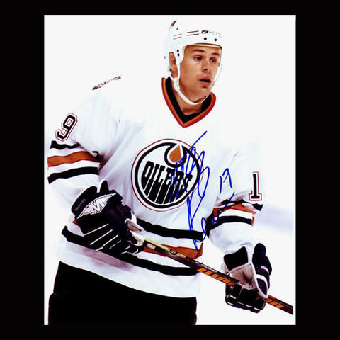 Marty Reasoner Edmonton Oilers Autographed Close Up 8x10 Photo