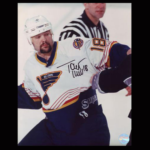 Tony Twist St. Louis Blues Autographed Fight 8x10 Photo