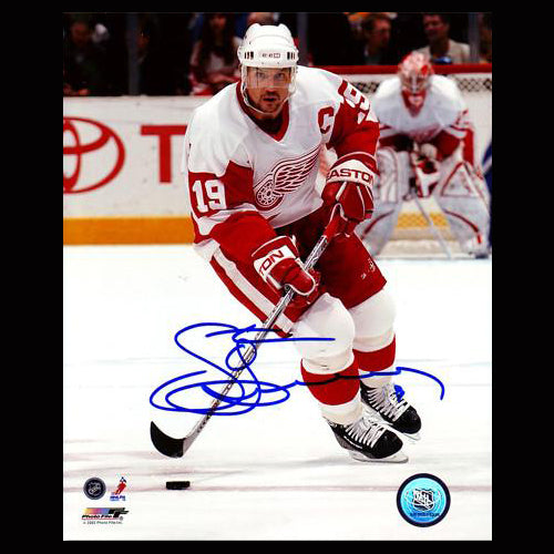 Steve Yzerman Detroit Red Wings Autographed Breakout 8x10 Photo