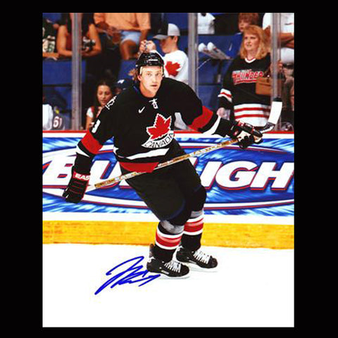 Jay Bouwmeester Team Canada Autographed Warm Ups 8x10 Photo