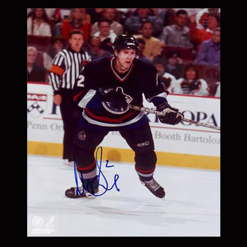 Mattias Ohlund Vancouver Canucks Autographed Action 8x10 Photo