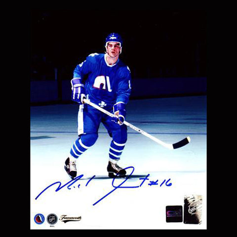 Michel Goulet Quebec Nordiques Autographed Rookie 8x10 Photo