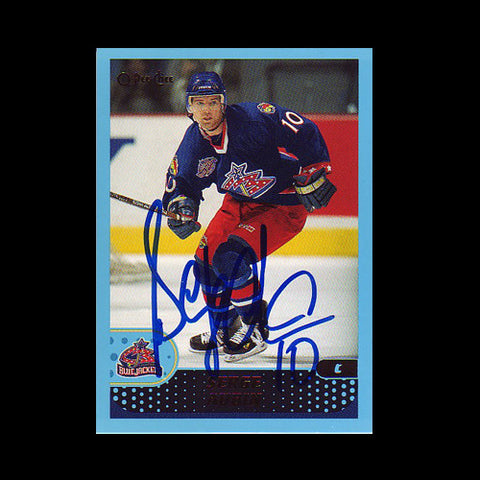 Serge Aubin Columbus Blue Jackets Autographed Card