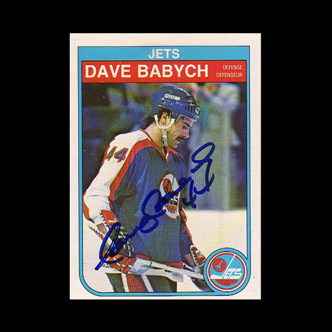 Dave Babych Winnipeg Jets Autographed Card