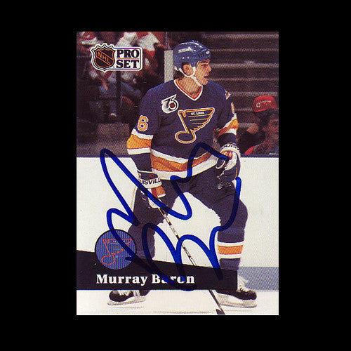 Murray Baron St. Louis Blues Autographed Card