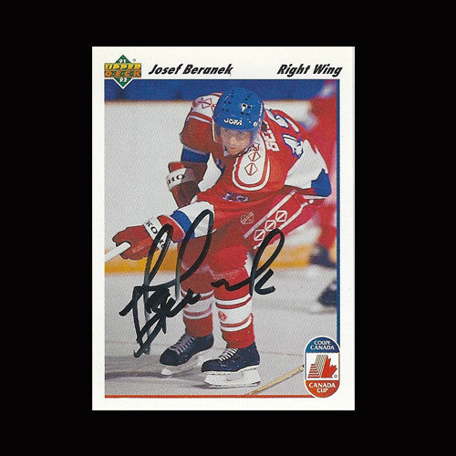 Josef Beranek Team Czech Autographed Card