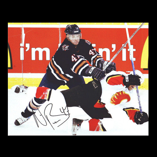 Marc Andre Bergeron Edmonton Oilers Autographed Push 8x10 Photo - Clearance