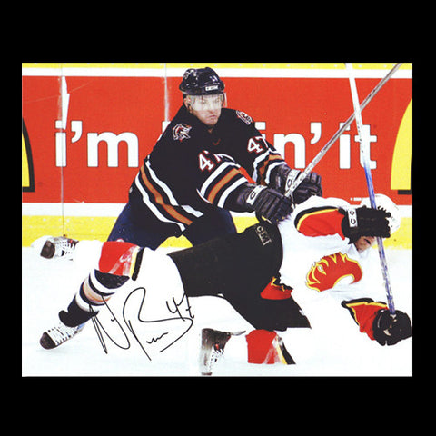 Marc Andre Bergeron Edmonton Oilers Autographed Push 8x10 Photo - Clearance