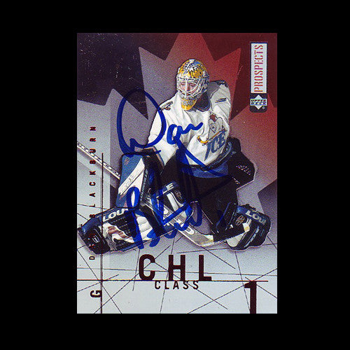 Dan Blackburn Kootenay Ice Autographed Card