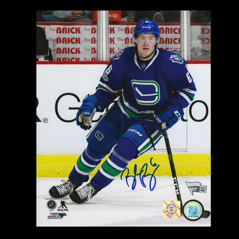 Brock Boeser Vancouver Canucks Autographed Rink Logo 8x10 Photo