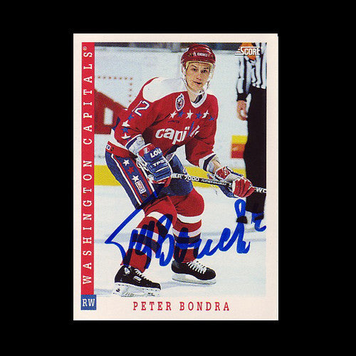 Peter Bondra Washington Capitals Autographed Card