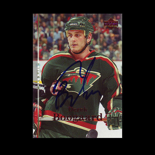 Derek Boogaard Minnesota Wild Autographed Card