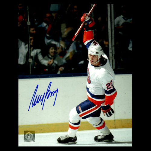 Mike Bossy New York Islanders Autographed Celebration 8x10 Photo