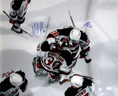 Martin Brodeur & Patrik Elias N.J. Devils Dual Autographed Celebration 16x20 Photo