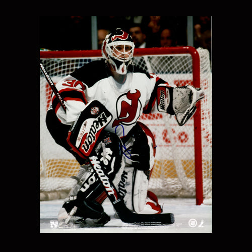 Martin Brodeur N.J. Devils Autographed Action 8X10 Photo