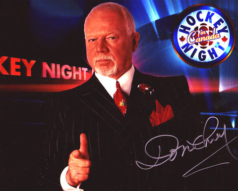 Don Cherry Hockey Night In Canada Autographed 8x10 Photo