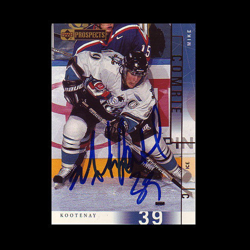 Mike Comrie Kootenay Ice Autographed Card