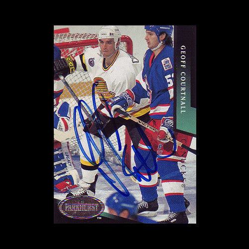 Geoff Courtnall Vancouver Canucks Autographed Card