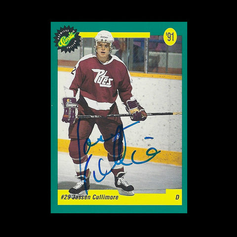 Jassen Cullimore Peterborough Petes Autographed Card