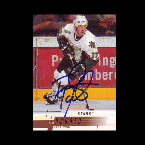 Ted Donato Dallas Stars Autographed Card