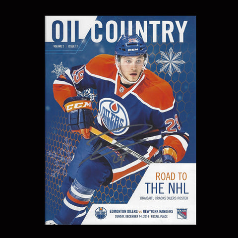 Leon Draisaitl Edmonton Oilers Autographed Rookie Year Program