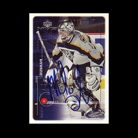 Mike Dunham Nashville Predators Autographed Card