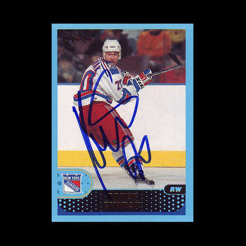 Radek Dvorak New York Rangers Autographed Card