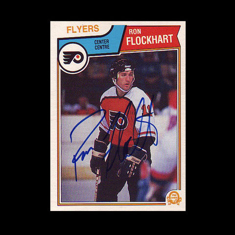 Ron Flockhart Philadelphia Flyers Autographed Card